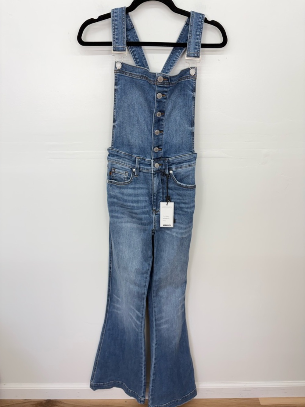 Judy Blue Denim Flare Overalls P18